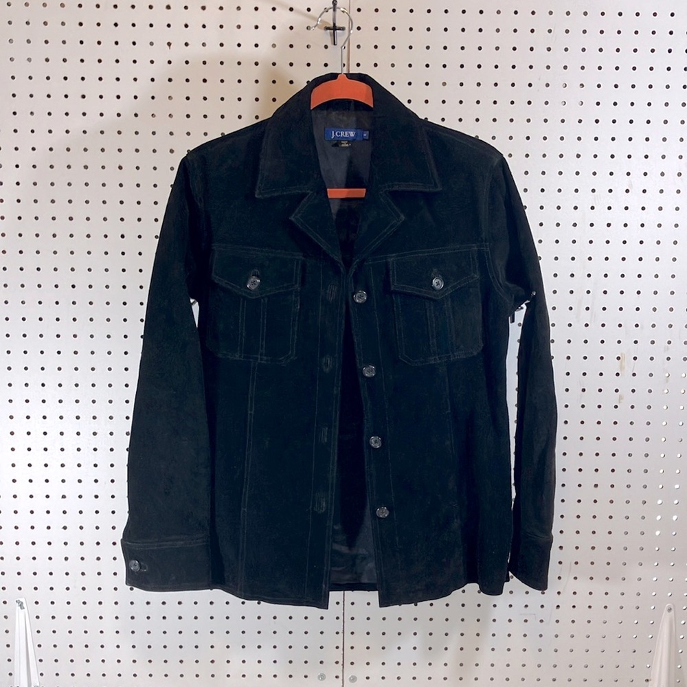 J. Crew black suede jacket